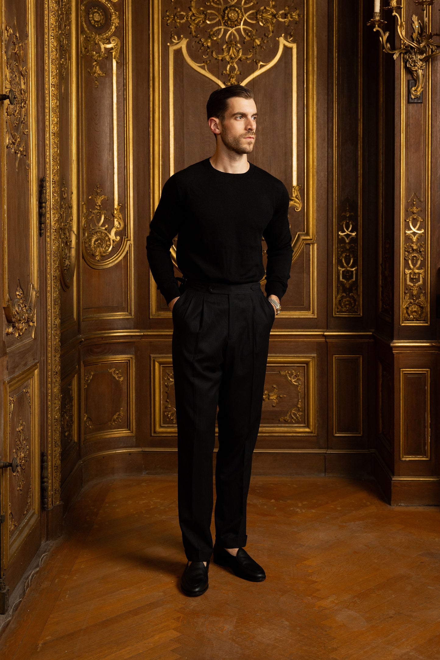 Black Merino Wool Sweater