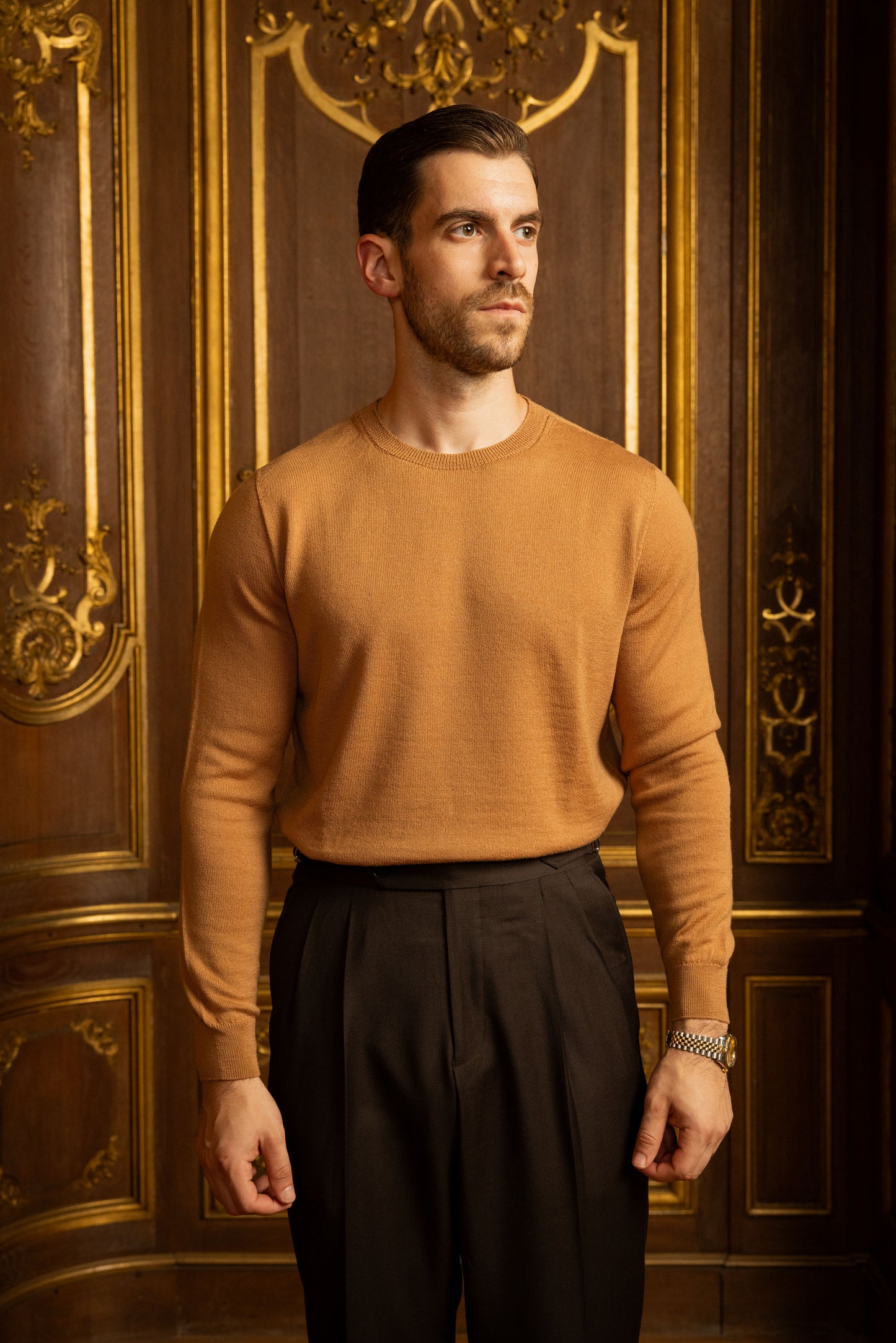 Camel Merino Wool Sweater